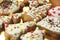 Gingerbread colorful cookies