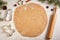 Gingerbread cookies dough preparation recipe with