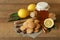 Gingerbread cookies with honey, lemon, cardamom and cinnamon.