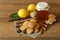 Gingerbread cookies with honey, lemon, cardamom and cinnamon.