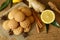 Gingerbread cookies with honey, lemon, cardamom and cinnamon.