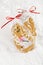 Gingerbread girl cookie gift in clear bag