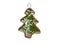 Gingerbread green christmas tree