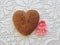 Gingerbread heart cookie