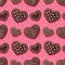 Gingerbread hearts pattern