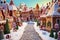 Gingerbread houses nestled in a sugary village beautiful candyland sweets fairytale