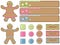 Gingerbread icons and banners