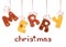 Gingerbread inscription - Merry Christmas