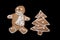 Gingerbread man and christmass tree