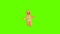 Gingerbread Man Dancing On Green Screen Christmas Background 4K Animation. Christmas Cookies Dance Green background