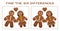 Gingerbread Man Find The Differences Puzzle Game Christmas Fun