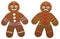 Gingerbread Man Happy Angry