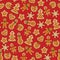 Gingerbread seamless pattern