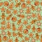 Gingerbread seamless pattern