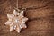 Gingerbread snowflake