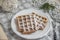 Gingerbread waffles on a plate