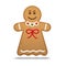 Gingerbread Woman Vector Illustration