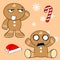 Gingerman cartoon xmas set3