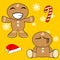 Gingerman cartoon xmas set6