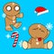 Gingerman cartoon xmas set7