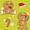 Gingerman cartoon xmas set8