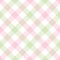 Gingham check pattern in pastel pink, green, white. Seamless diagonal vichy pixel plaid for dress, skirt, shirt, tablecloth.