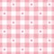 Gingham check plaid pattern with love hearts for Valentine\\\'s Day.