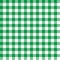 Gingham green checkered seamless pattern. Plaid repeat design background.