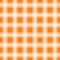 Gingham orange seamless pattern, background illustration