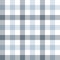Gingham pattern in grey, blue, and white. Pixel check plaid graphic for menswear cotton shirt, tablecloth.