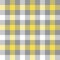 Gingham pattern in illuminating yellow  ultimate grey  and white. Seamless vichy check plaid graphic for tablecloth.