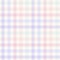 Gingham pattern pale multicolored design for spring summer. Seamless light vichy check pattern for tablecloth, picnic blanket.