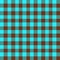 Gingham Pattern. Seamless aqua saddle brown plain check pattern. Good for blankets, wraps, packages, dresses, skirts, napkins