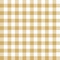 Gingham pattern seamless plaid vector. Scottish tartan vichy check plaid in luxury gold and white.