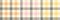 Gingham pattern set in grey, pink, orange, yellow. Vichy seamless check background art striped graphics for shirt, tablecloth.