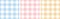 Gingham pattern set. Tartan checked plaids in blue  pink  yellow  white. Seamless pastel vichy backgrounds for tablecloth  dress.