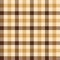 Gingham plaid pattern. Herringbone vichy seamless check plaid in brown and gold.