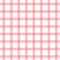 Gingham seamless pattern checkered square symmetrical pink background for textile design