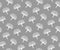 Ginkgo leaves. Seamless monochrome graphic japanese pattern.