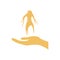 Ginseng icon on the white background.