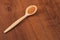 The Ginseng Tea wooden spoon on wood