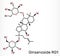 Ginsenoside Rg1 molecule. It is one of the major active components of ginseng, ameliorates cigarette smoke-induced airway fibrosis