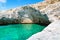 Giola natural sea water pool, Thassos island, Greece