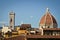 Giotto`s Campanile, Brunelleschi`s Dome, Florence, Italy