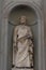 Giovanni Boccaccio. Statue in the Uffizi Gallery, Florence, Tuscany, Italy