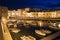Giovinazzo touristic port by night. Apulia.