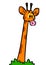 Giraffe Africa minimalism cartoon