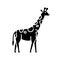 Giraffe black glyph icon
