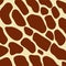 Giraffe brown pattern, animal skin, abstract geometrical background, print fabric. Amazing hand drawn vector illustration. Poster