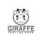 Giraffe business logo mascot brand vector illustration